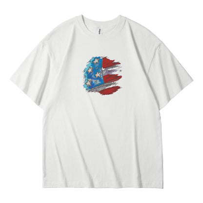 Flaggentag. Gedenkfeiern, Danksagungen, bestickte T-Shirts 