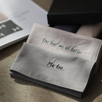 Mystichot Custom Embroidered Cotton Handkerchief
