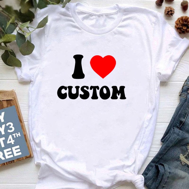 Custom I Love Shirt, Custom Valentines Day Gift