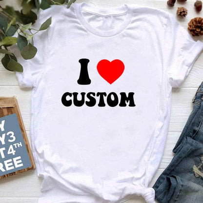 Custom I Love Shirt, Custom Valentines Day Gift