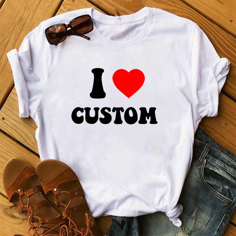 Custom I Love Shirt, Custom Valentines Day Gift