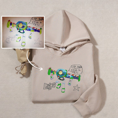 Individuell handbemaltes besticktes Sweatshirt