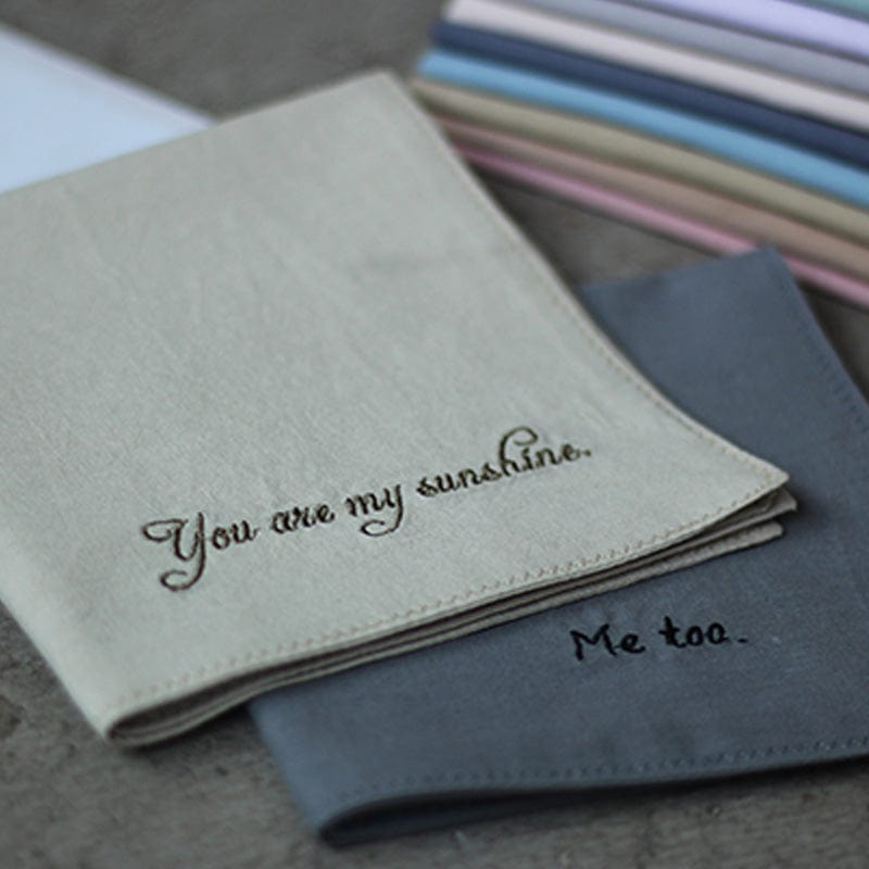 Mystichot Custom Embroidered Cotton Handkerchief