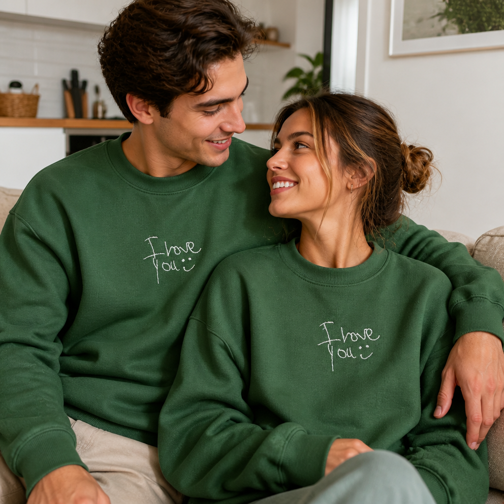 Custom Handwriting Embroidered Sweatshirt | Personalized Gift