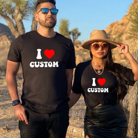 Benutzerdefiniertes „I Love“-Shirt, benutzerdefiniertes Valentinstagsgeschenk 