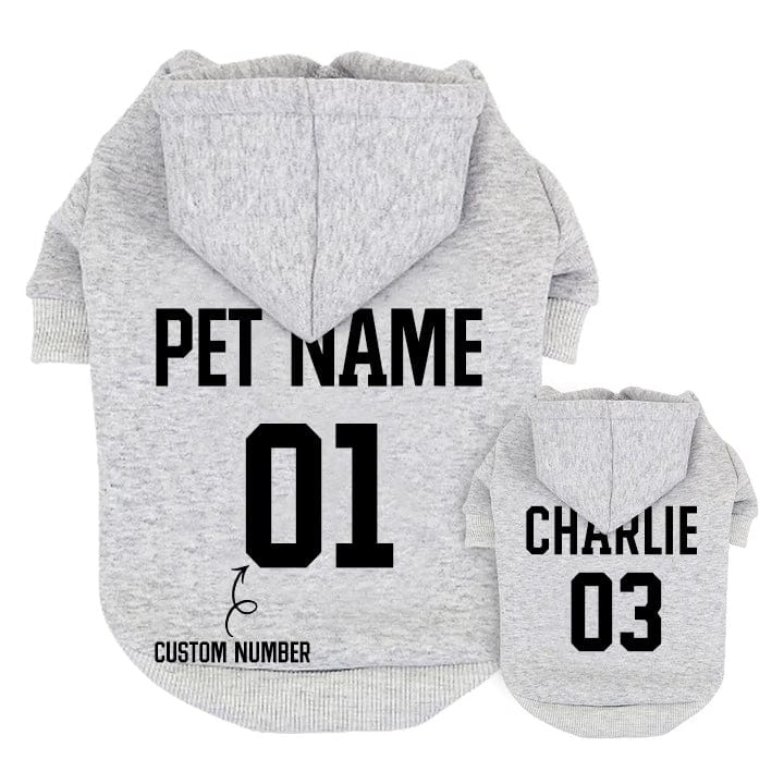 Hundehoodie mit individuellem Aufdruck