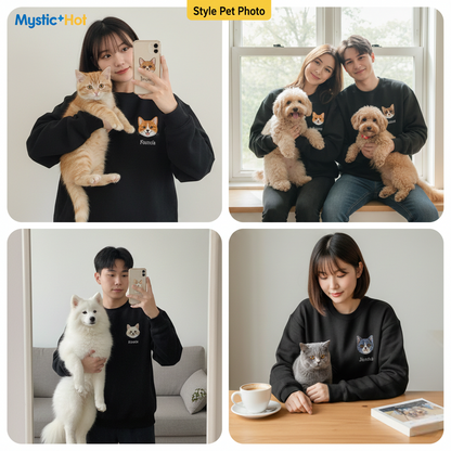 Mystichot Custom Embroidered Pet Sweatshirt