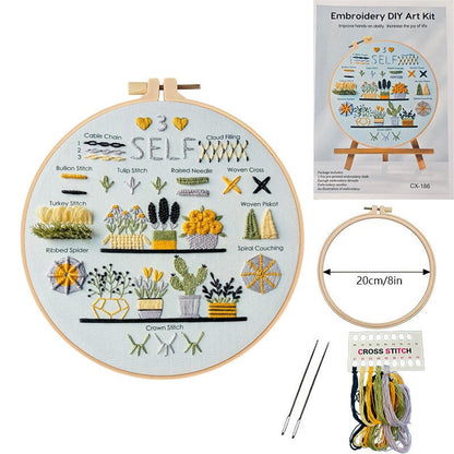 New Arrivals DIY Stitch Sampler Embroidery Kit Great Gift for Craft Lovers