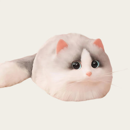 Versatile Handmade Small One-Shoulder Cat Plush Bag - Ideal for Female Messengers