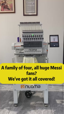 Custom Messi Embroidered T - shirts & Sweatshirts: Multiple Colors & Sizes
