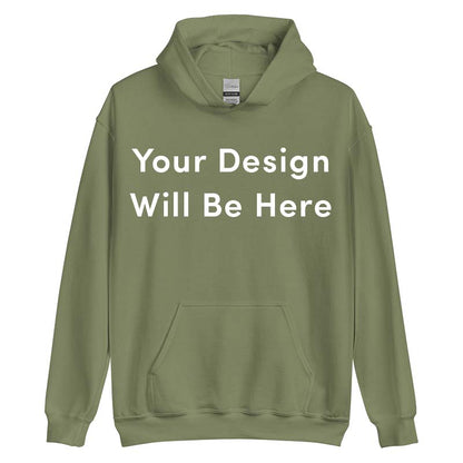 Individuell bestickter Hoodie mit Text auf dem Ärmel 