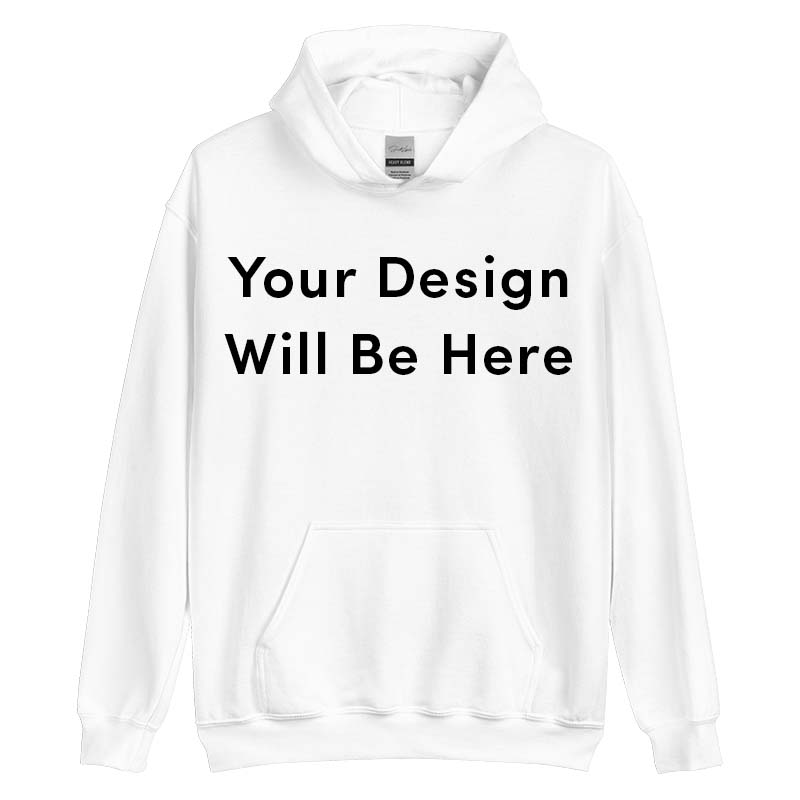Individuell bestickter Hoodie mit Text auf dem Ärmel 